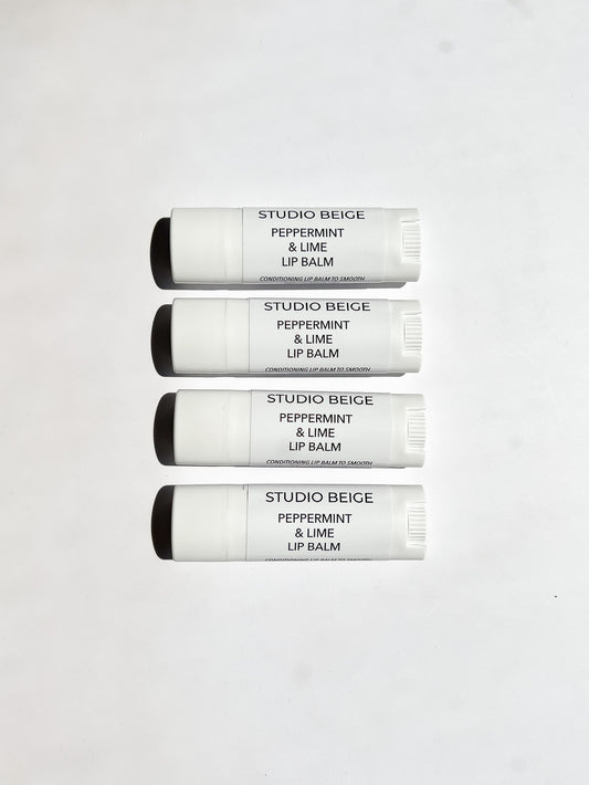 PEPPERMINT & LIME conditioning lip balm peppermint & mango butter
