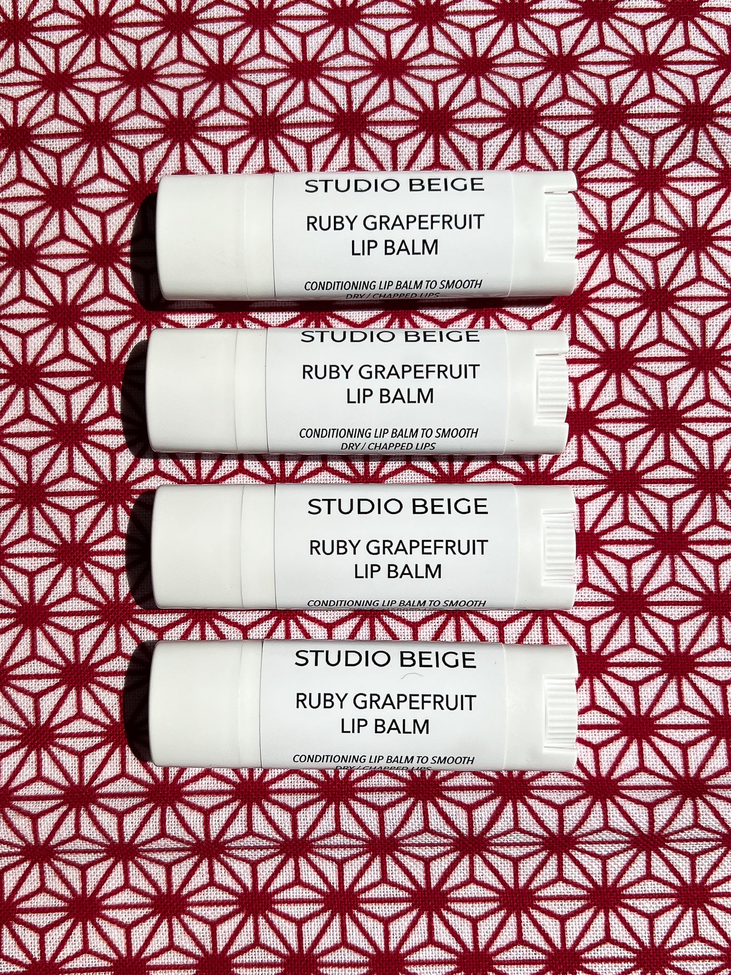 RUBY RED conditioning lip balm with ruby red grapefruit & mango butter
